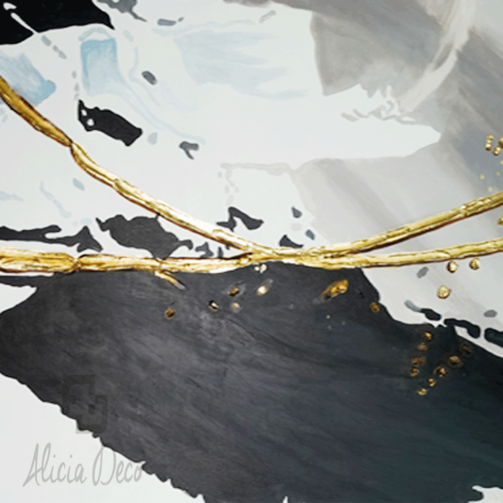 Tableau modern hand painted - Alicia Deco