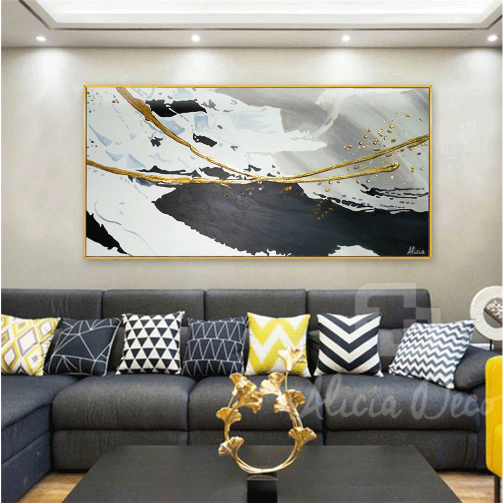 Tableau modern hand painted - Alicia Deco